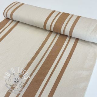 Tissu déco Bernadette stripe peanut
