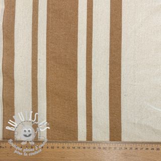 Tissu déco Bernadette stripe peanut