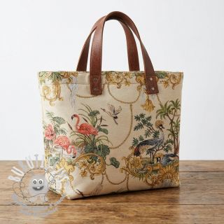 Tissu déco GOBELIN premium Flamingo Luxury