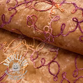 Tissu coton TIE DYE Chenille ela design A