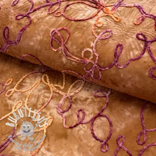 Tissu coton TIE DYE Chenille ela design A