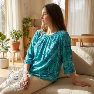 Tissu coton TIE DYE Chenille manon design A