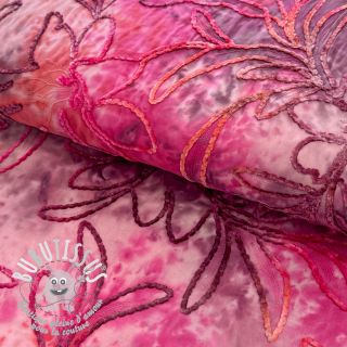 Tissu coton TIE DYE Chenille manon design C