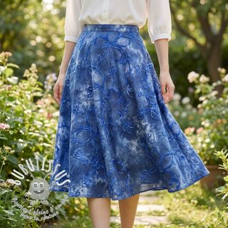 Tissu coton TIE DYE Chenille ela design C