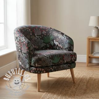 Tissu déco jacquard Botanic Paradise Bird