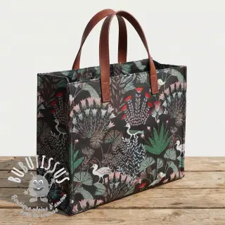 Tissu déco jacquard Botanic Paradise Bird
