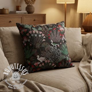 Tissu déco jacquard Botanic Paradise Bird