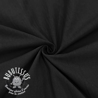 Tissu coton WASHED black