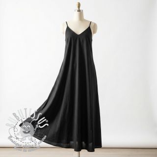 Tissu coton WASHED black