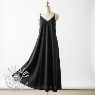 Tissu coton WASHED black