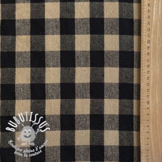 Tissu déco Celestin lin noir