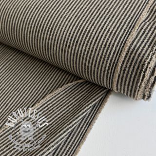 Tissu déco Simone lin noir