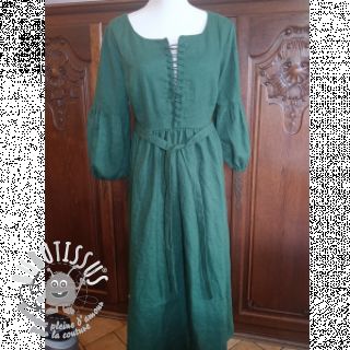 Lin lavé 170 g forest green