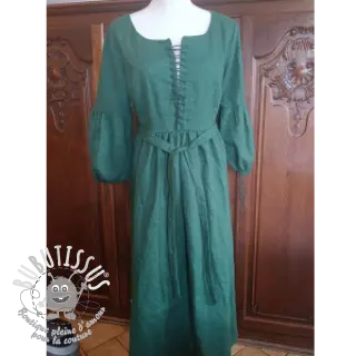 Lin lavé 170 g forest green