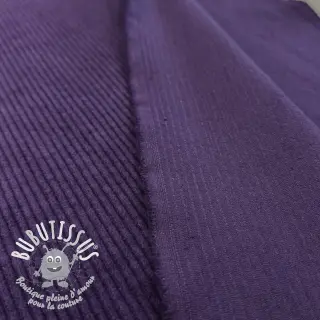 Tissu velours cotelé 6W WASHED STRETCH dark purple
