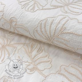 Tissu coton VOILE EMBROIDERY Kady off white