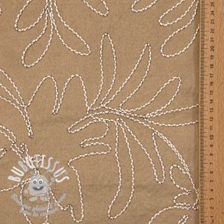 SUEDE Tape flower beige