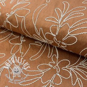 SUEDE Tape flower cinnamon