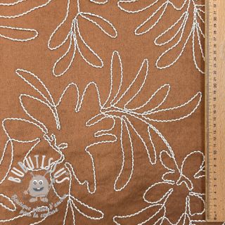 SUEDE Tape flower cinnamon