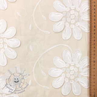 Tissu coton EMBROIDERY Bellagio butter