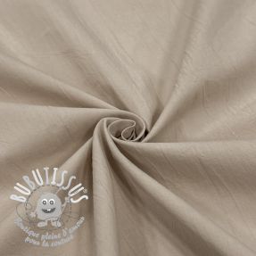Tissu coton WASHED beige