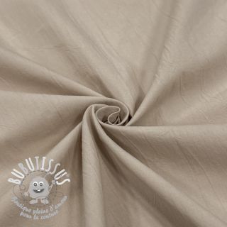 Tissu coton WASHED beige