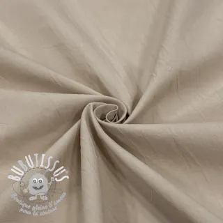 Tissu coton WASHED beige