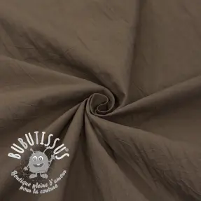 Tissu coton WASHED taupe