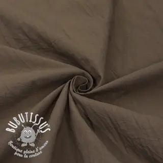 Tissu coton WASHED taupe