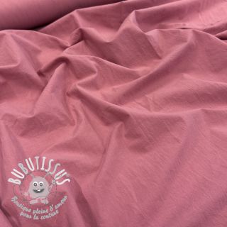 Tissu coton WASHED dark blush