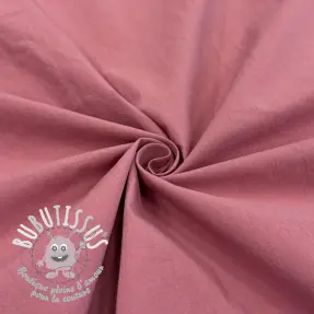 Tissu coton WASHED dark blush
