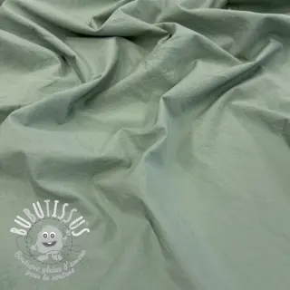Tissu coton WASHED old green