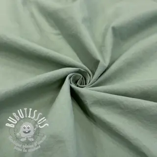 Tissu coton WASHED old green