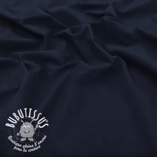 Tissu coton WASHED navy