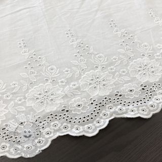 Tissu coton EMBROIDERY Leon border