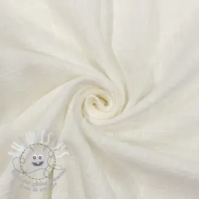 Tissu coton SLUB WASHED off white