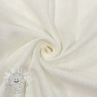 Tissu coton SLUB WASHED off white