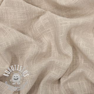Tissu coton SLUB WASHED beige