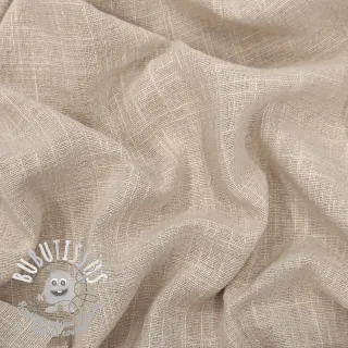 Tissu coton SLUB WASHED beige