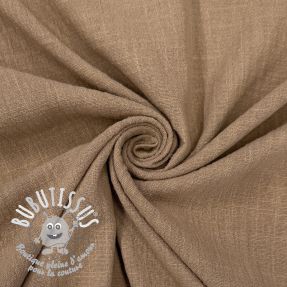 Tissu coton SLUB WASHED sand