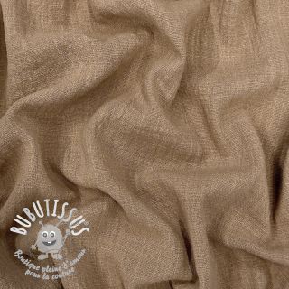 Tissu coton SLUB WASHED sand