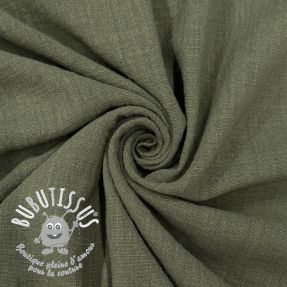 Tissu coton SLUB WASHED pickle