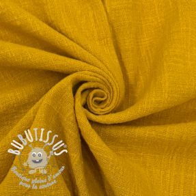 Tissu coton SLUB WASHED ochre