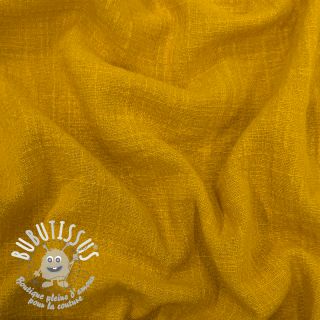 Tissu coton SLUB WASHED ochre