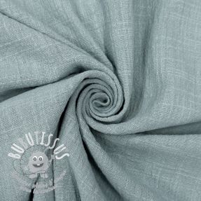 Tissu coton SLUB WASHED blue