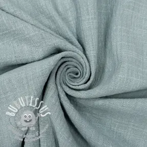 Tissu coton SLUB WASHED blue