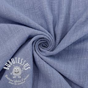 Tissu coton SLUB WASHED orchid