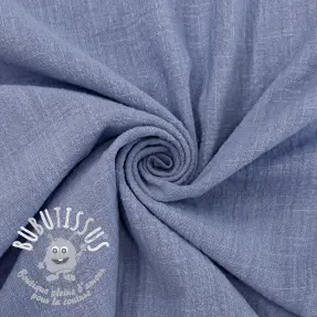 Tissu coton SLUB WASHED orchid