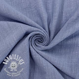 Tissu coton SLUB WASHED orchid