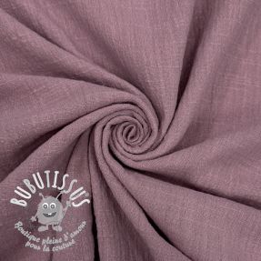 Tissu coton SLUB WASHED lavender
